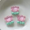 5Pcs Resin Tulip Flowers DIY Tulip Sunflower Shoe Craft Accessories Charms Flower Ornaments for Jewelry Shoes