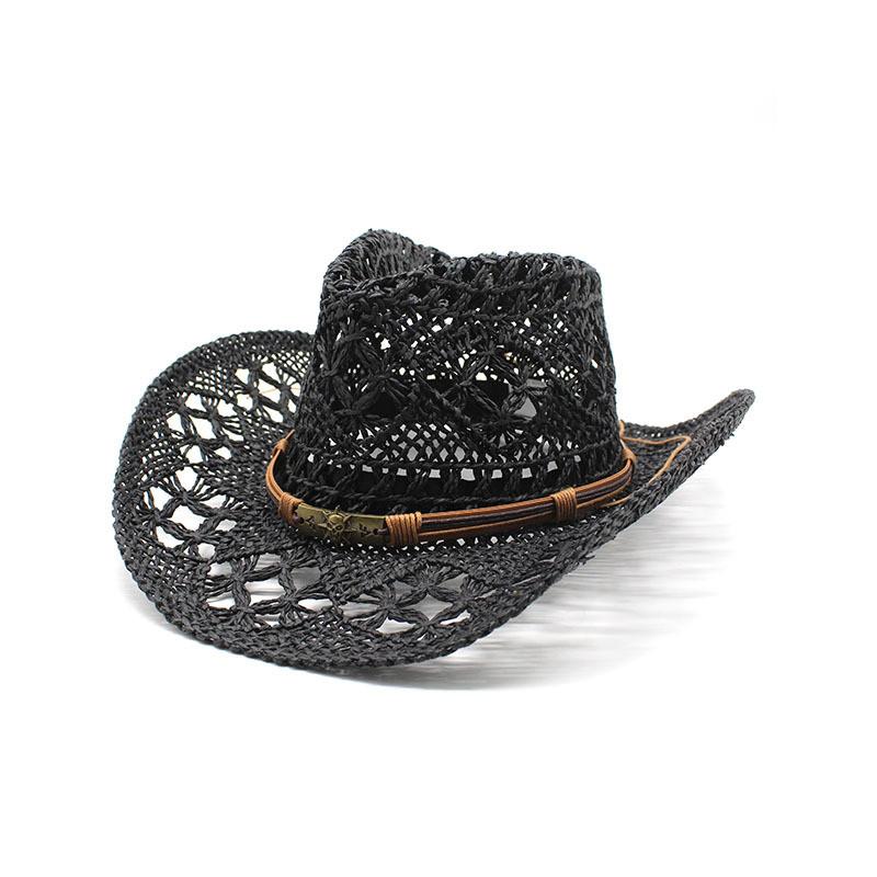 Handwoven Grass Hat With Large Brim Sunshade And Ventilated Design For Summer Fashion