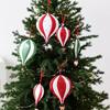 Iron Hot Air Balloon Ornament Red Green White Christmas Tree Accent  Christmas Tree