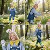 Easter Bunny Plush Animal Costume For Kids Cosplay Easter Party Dressup