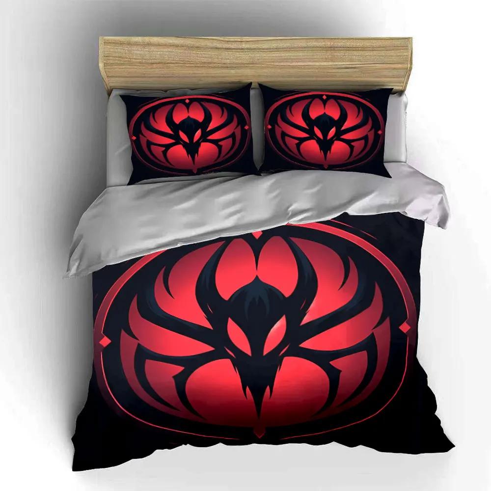Red Demon Logo Set Decor Soft Comfortable Duvet Cover Bedding Set Included 1*Duvet Cover & 2*Pillowcases gift