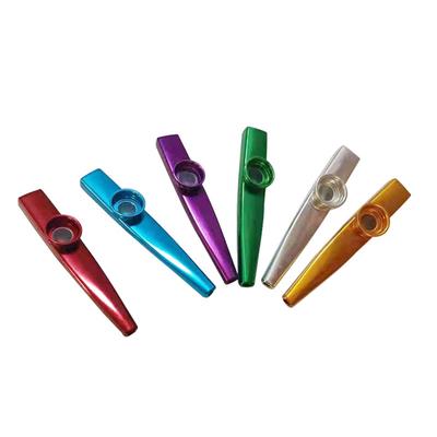 Metal Kazoos Müzik Aletleri Çocuklar için Alüminyum Alaşımlı Kazoo Kazoo Membranlı Mini Kazoo
