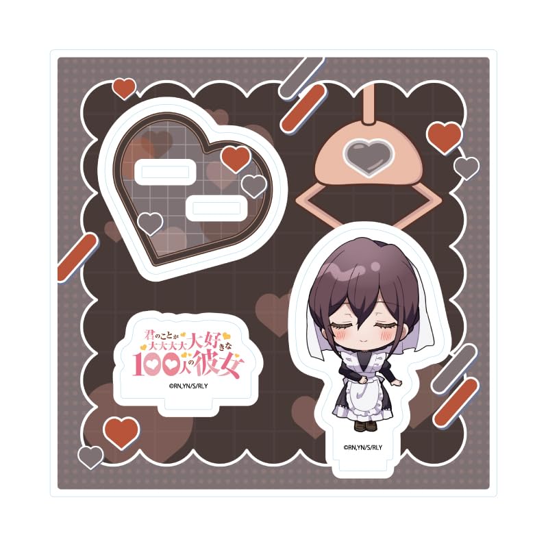 

100 Girlfriends Who Really Really Really Really Love You 09 Meido Mei [Mini Character Illustration] Acrylic Stand Plate