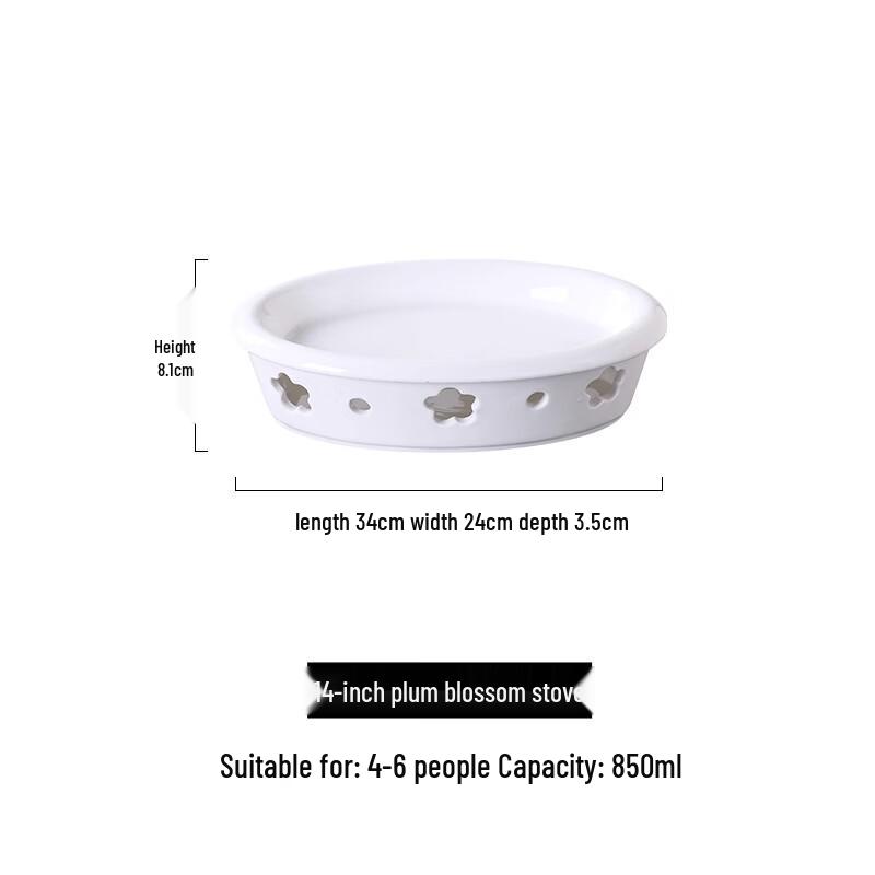 Nordic Ceramic Candle Heated Serving Dish