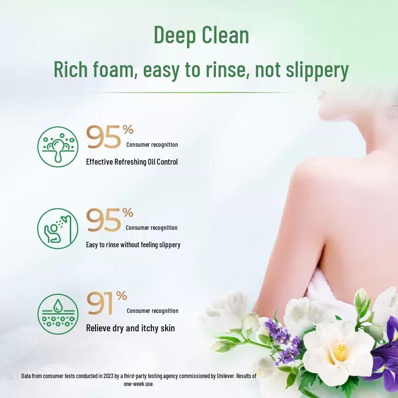 lux Refreshing Oil Control Mugwort Camellia Shower Gel & Shampoo Set