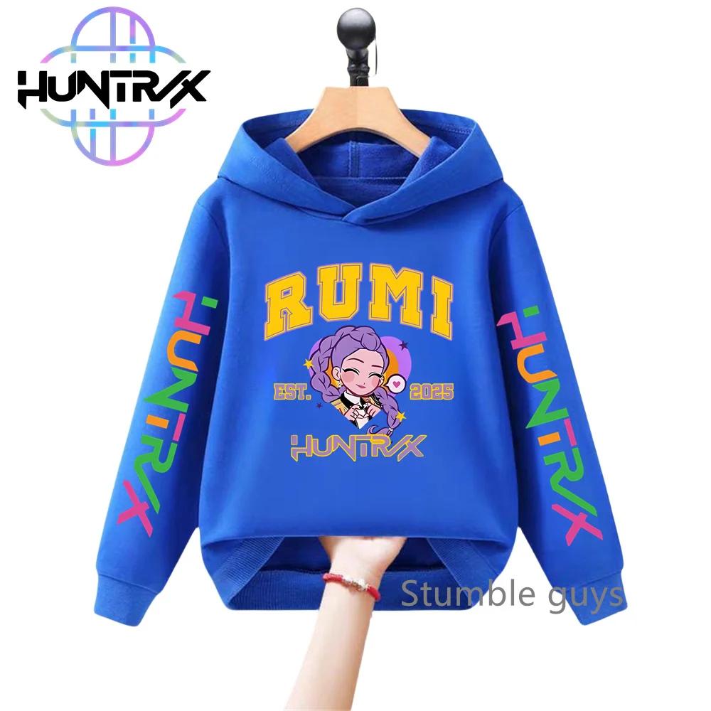 Kids KPop Demon Hunters Autumn Boys Girls Hoodie Long Sleeve Sweatshirt Sportswear Anime Clothes Stylish