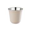 1PCS 80ml New Simple Flat Bottom Cup Stainless Steel Double-layer Inner Tank Capsule Coffee Cup High-grade Solid Color Water Cup