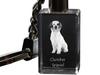 Clumber Spaniel - Crystal Key Ring with Dog Photo, Illuminated Key Ring, Unique Gift by Art-Dog Brand