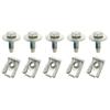 Motorabdeckung Unterbodenschutz Clips M6 Karosseriebolzen U-Mutter Schrauben Halter Spritzschutz für Peugeot 4008 3008 2008 508 408