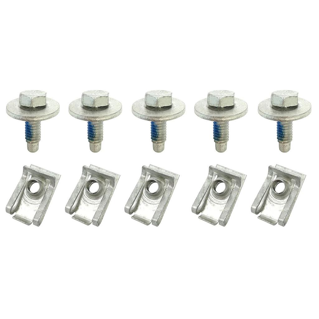 Motorabdeckung Unterbodenschutz Clips M6 Karosseriebolzen U-Mutter Schrauben Halter Spritzschutz für Peugeot 4008 3008 2008 508 408