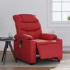 Vidaxl Foldable Massage Armchair, Electric, Red, Eco-leather