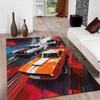 1pc Offlannel Floor Mat, a Festive Gift Featuring a Racing Print Carpet, Suitable for Bedrooms, Porches, Indoor Hallways, Living