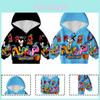 Kids Alphabet Lore Xmas Gift Zip Hoodies Blue Black Coat Top Sweatshirt