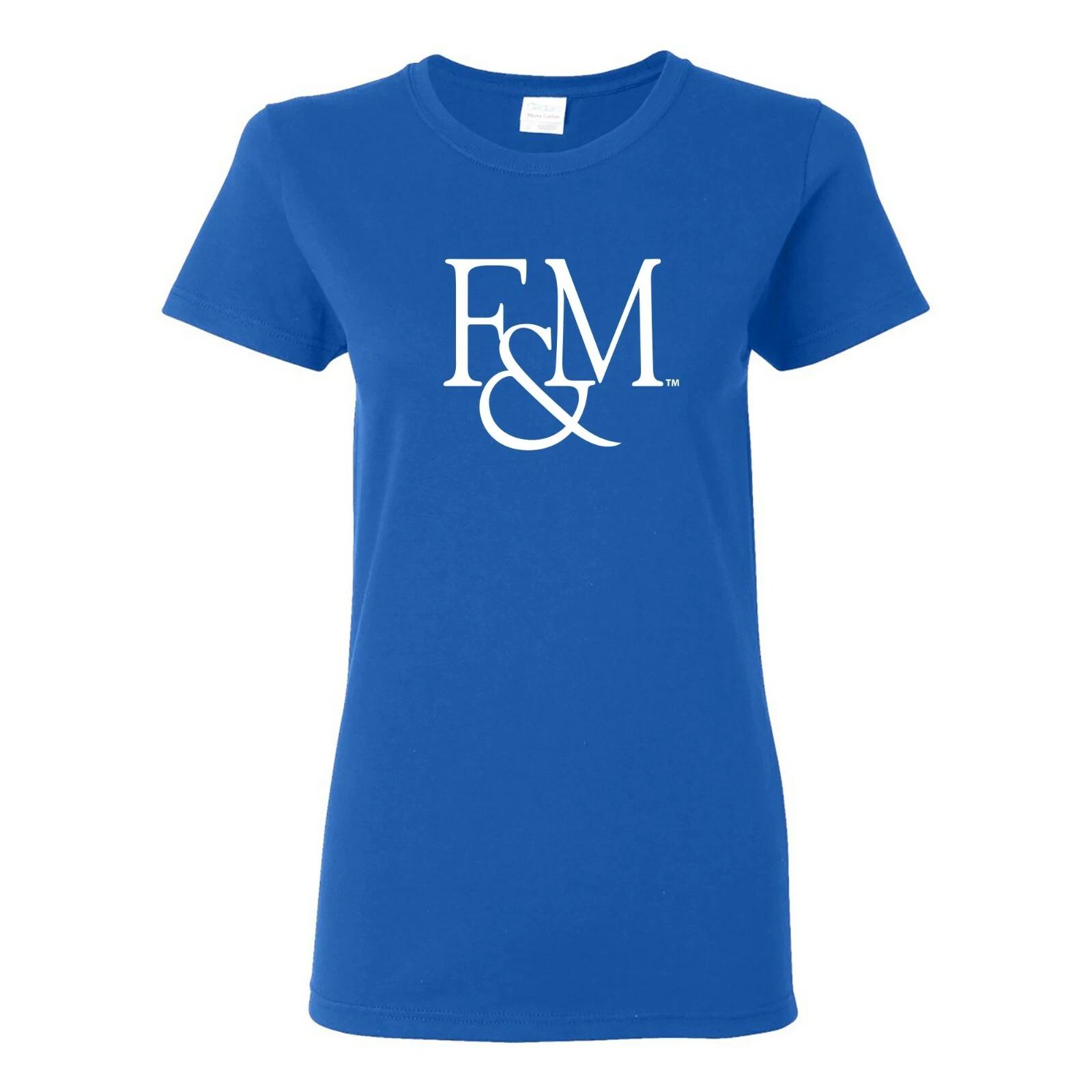 Franklin & Marshall Diplomats Primary Logo Women s T Shirt - Royal S