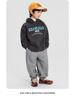Boys' Fleece-Lined Hooded Sweatshirt - Winter 2025 Style, Thickened for Medium and Large Children