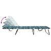 Foldable Sun Lounger Multicolor 188 x 57 x 86.5 cm Polyester