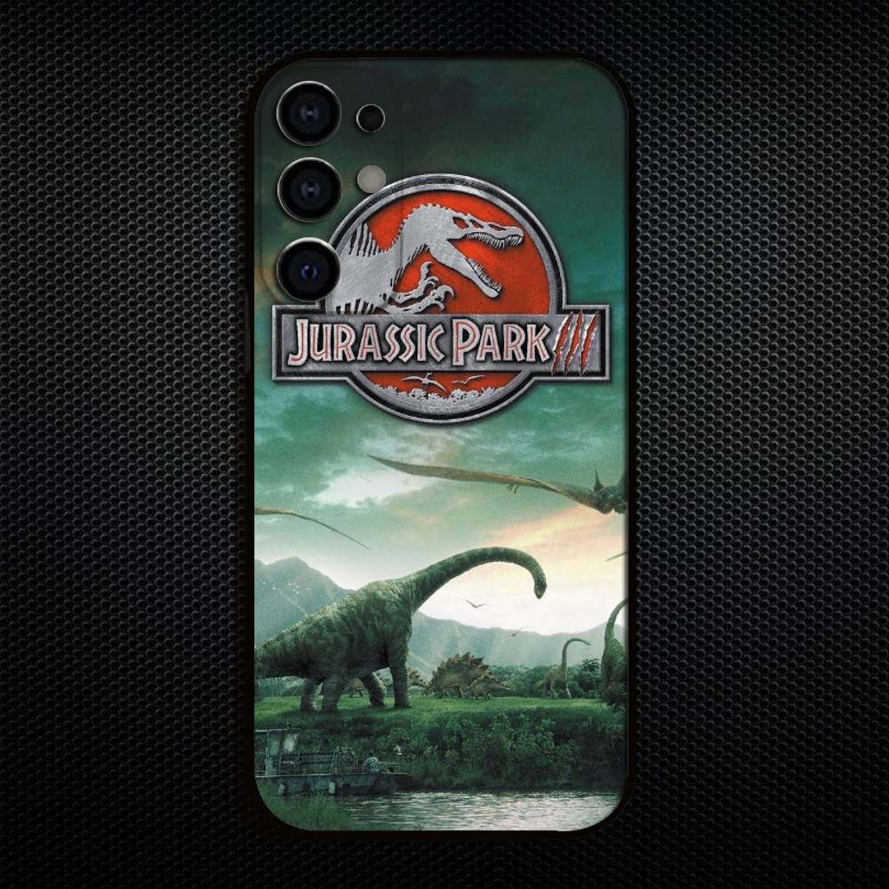 

J-Jurassic Park Dinosaur World Phone Case For Samsung S25,S24,S23,S22,S21,S20,Plus,Fe,Lite,Others Black Cover Samsung S25