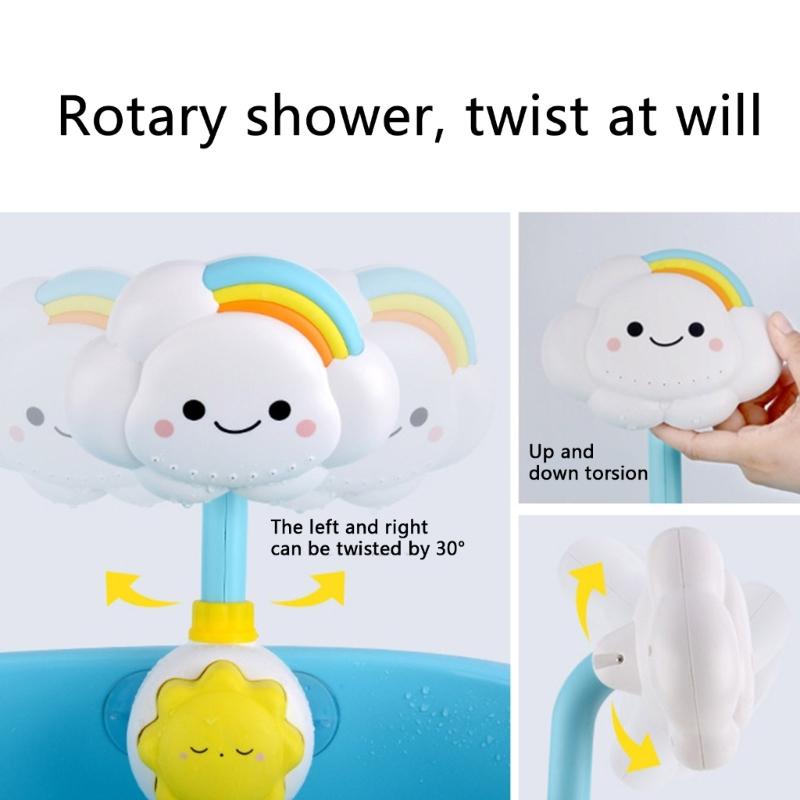 Bath Toy for Toddlers Age 1 2 3 Years Old Girl Boy Baby Bathtub Water Toy Shower Head Infant Toy with Suction Cups