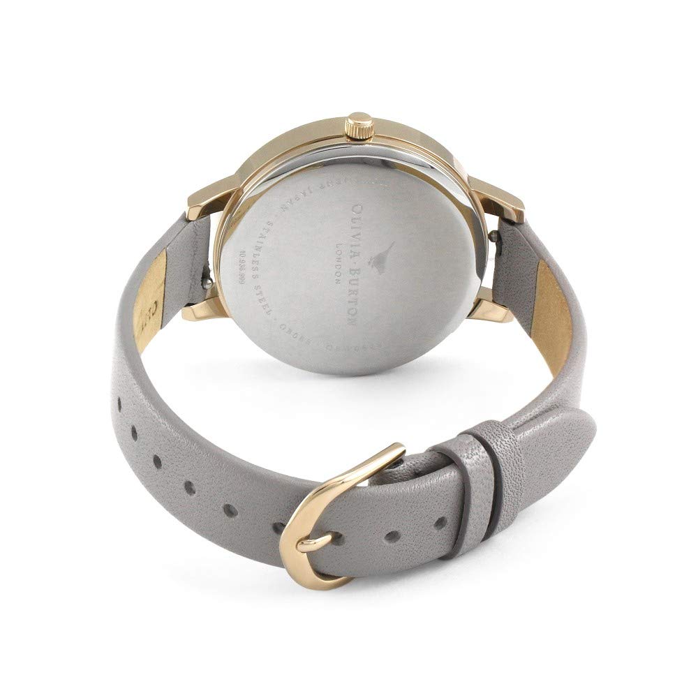 Olivia Burton Grey Lilac Pale Rose Gold Watch OB16GD45 34mm & Women's [Used]