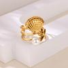 Ocean Pearl Starfish Shell Rings For Women Men Stainless Steel Gold Color Ring Summber Jewelry Beach Holiday Gifts Bague