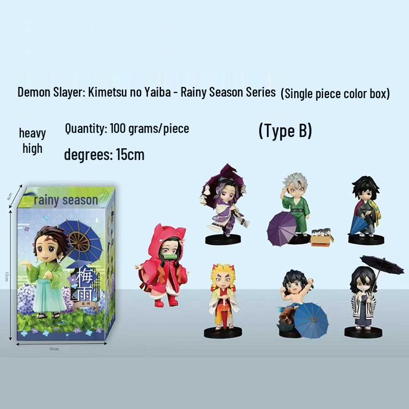 Q-Version Demon Slayer Geburtsblumen Figuren: Tanjiro & Nezuko Anime-Modelle