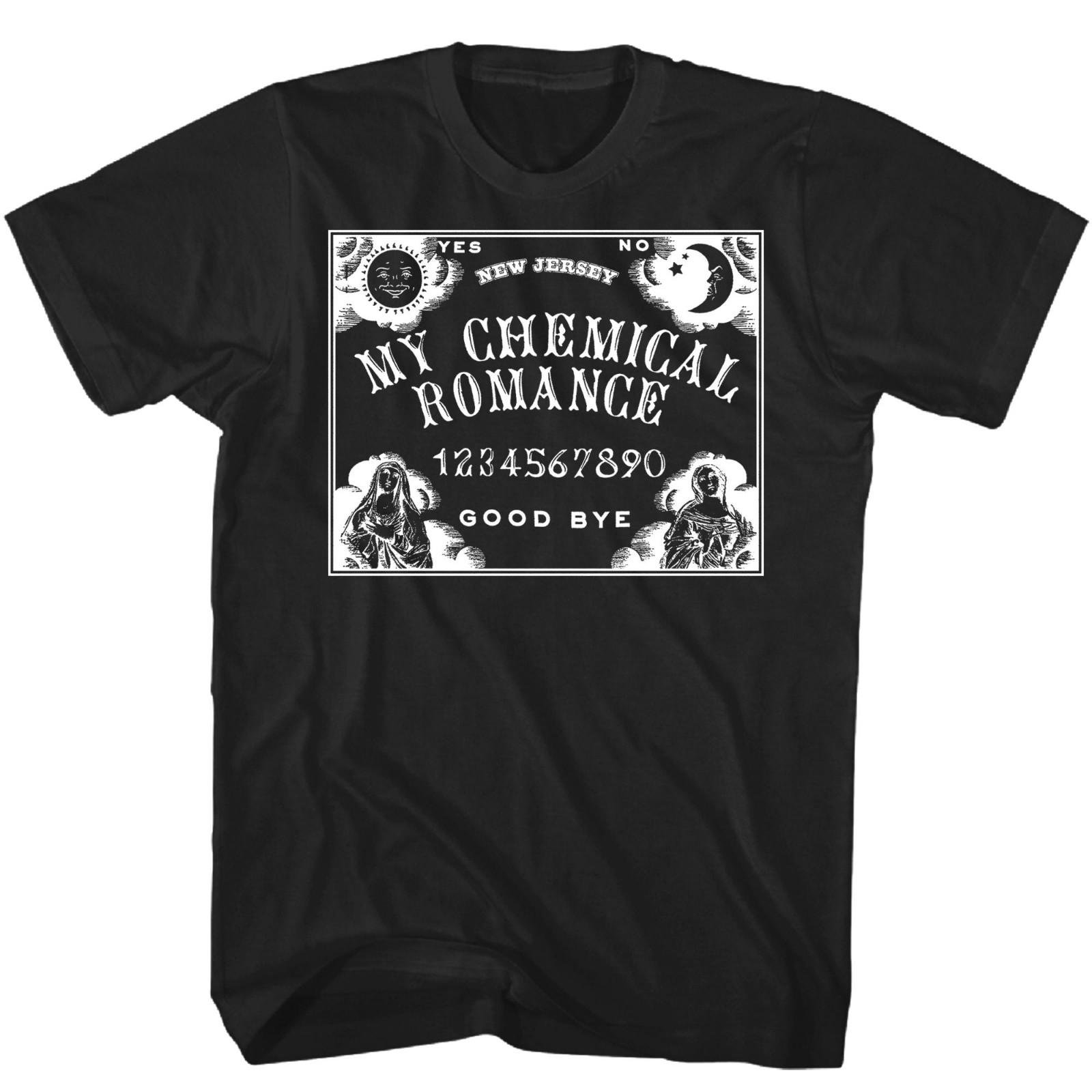 My Chemical Romance Ouija Мужская футболка Музыка Классика Концертная группа Футболка Новая Черная S