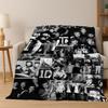 Manta de Franela Combinada 3D 1D Rock-One-Direction, Manta Suave Acogedora para Hogar Dormitorio Cama Sofá Cubierta de Picnic Regalo para Niños