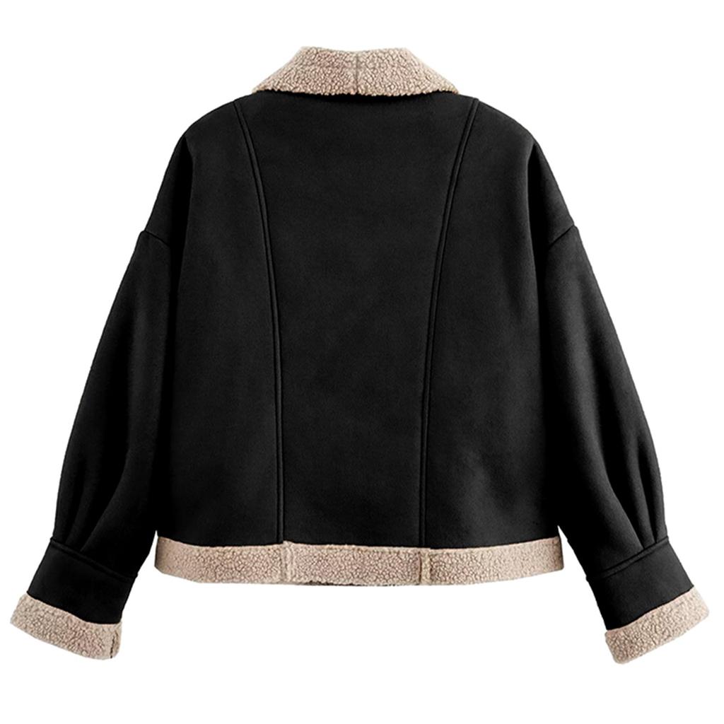 Women's Fashion Retro Coat With Lapel And Loose Top Coat