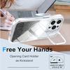 For iPhone 15 Pro Magnetic Case Gradient Glitter Shockproof TPU PC Phone Cover Compatible with MagSafe