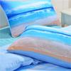 Home Soft Duvet Cover Sets Beding Set Hot Printed Blue Ocean 2/3 Pcs Set Pilowcases featuring Soft Duvet Cover King-Sized Dimensionsd Dimensions Drop