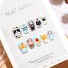 Super Cute 3D Cartoon Kitten Nail Patches for Kids and Students