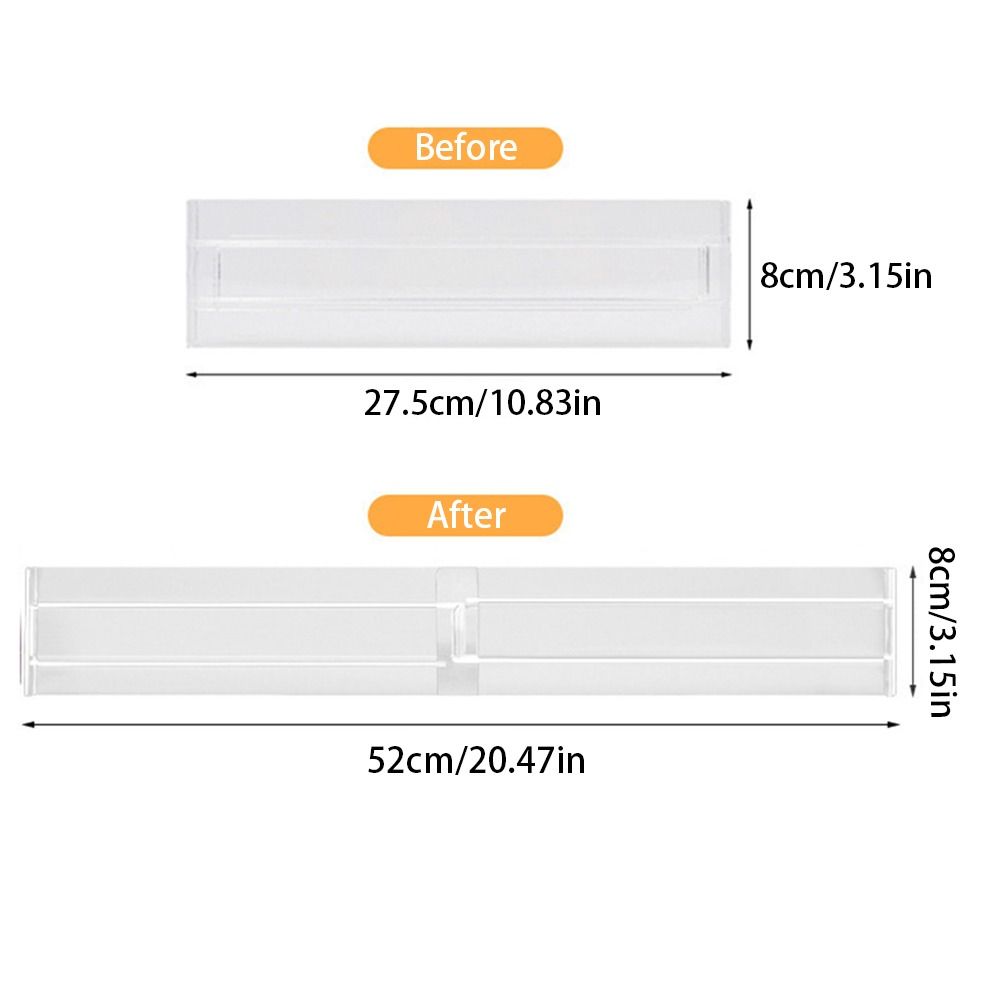 Easy Assemble Adjustable Drawer Dividers Trasparent Drawer Separators Tools  Kitchen Utensils