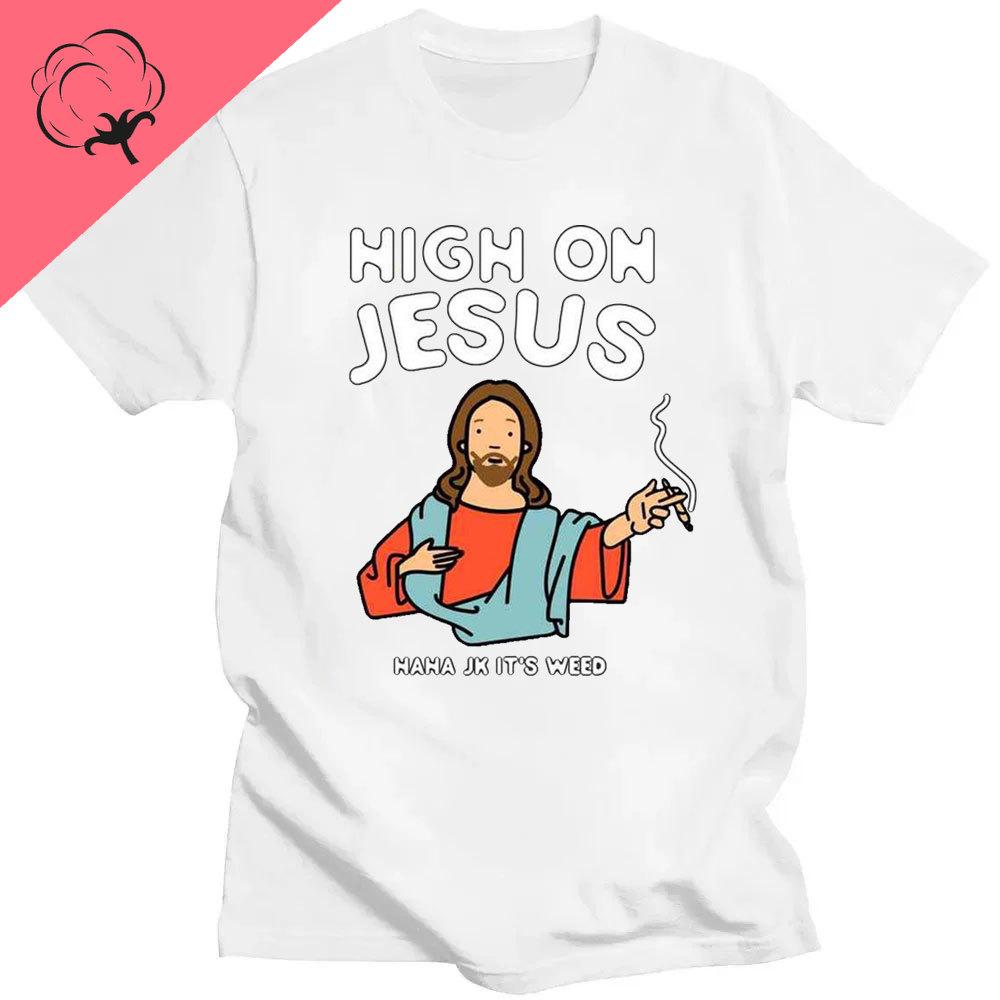 Funny Jesus I Saw That Meme Print Graphic Tshirt Unisex Unisex Tee Shirt Short Sleeve Creativity Casual Summer Shirt Streetwear Tops Unisex