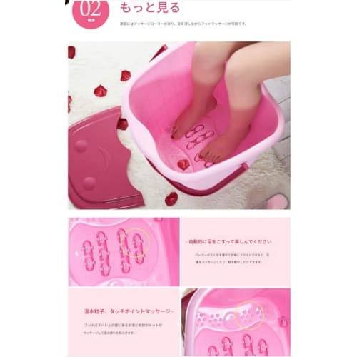 Apaeofl Foot Bath Bucket, Foot Bath, Deep Bucket, Foot Washing Basin for Above Knees and Calves, Warm, Plastic, Massage, Plus, Thick, Home Health Buck