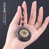 Natural Ebony Copper Coin Car Keychain Men's and Women's Retro High-end Bag Hanging Handle Piece Rotatable Pendant Pendant