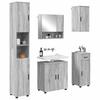 Bathroom Furniture Set 5 Pieces Grey Sonoma 61 X 35 X 64 Cm