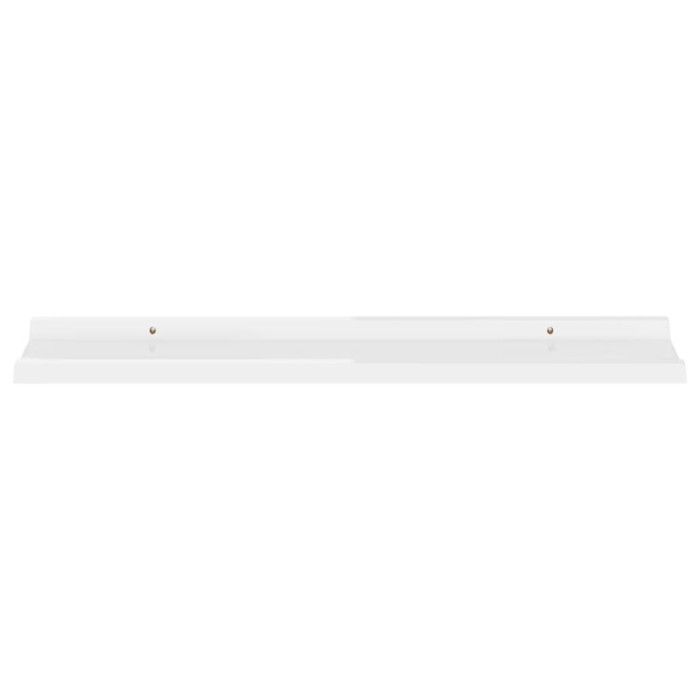 VidaXL Étagères murales 2 pcs Blanc brillant 80x9x3 cm