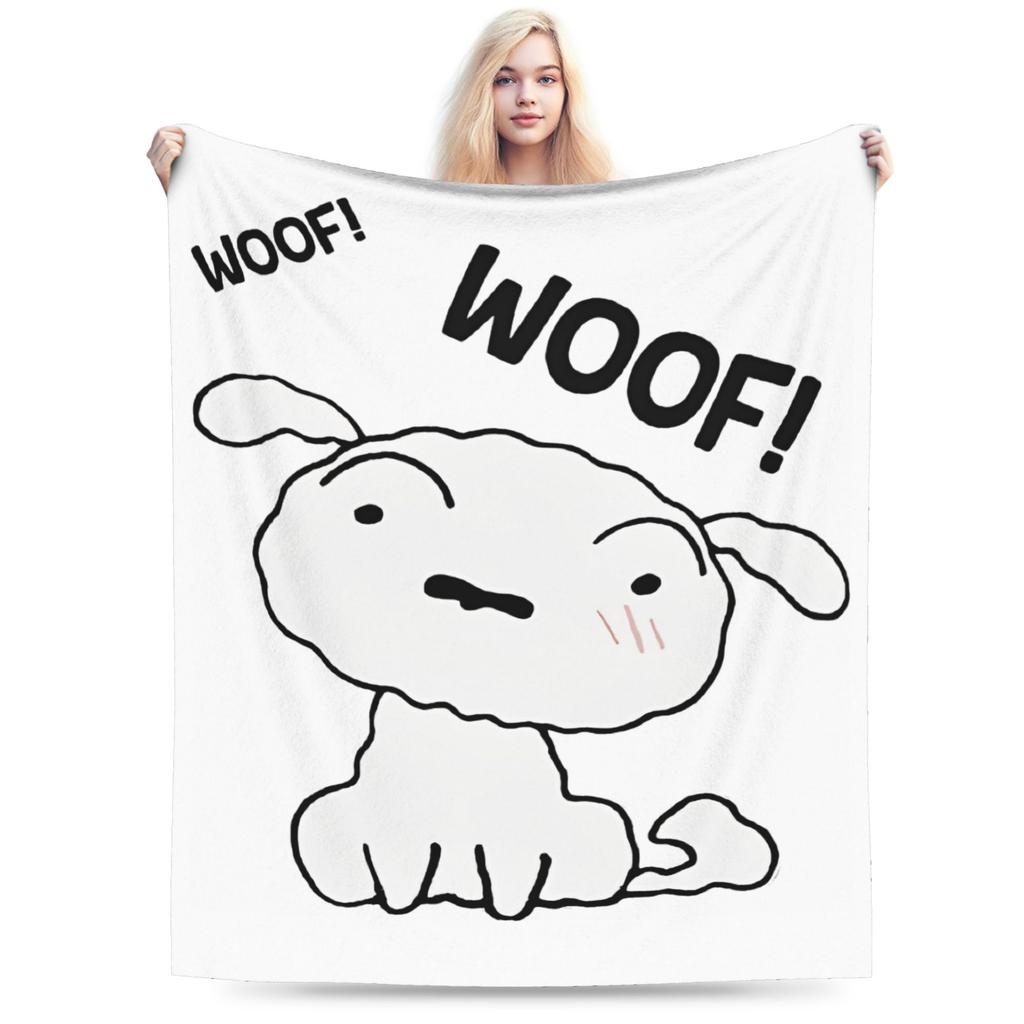 Crayon Shin Chan Demon Slayer Fleece Throw Blanket Anime Blankets for Home Travel Warm Plush Thin Quilt