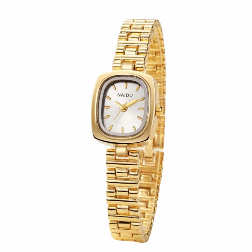 18K Gold PVD Ladies' Watch Wristwatch Bracelet Elegant Japan Movement Watch Polished Fashion Jewelry Quartz Watch Daily Wear