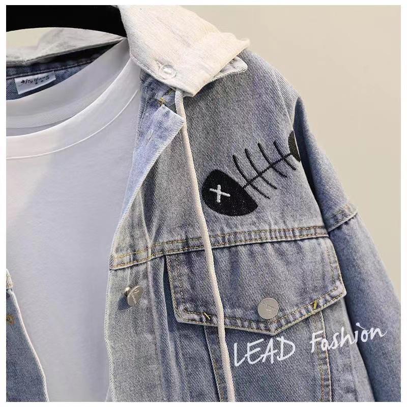 2026 Korean-Style Girls' Denim Jacket - Spring/Autumn Fashion for Little Girls