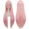 80cm Long Synthetic Hair Heat Resistance Anime Straight Hairpiece Halloween Cosplay Wigs  for Women