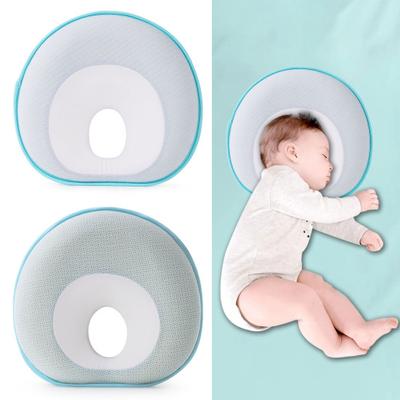 Travesseiro infantil ergonômico côncavo elástico espuma de memória cabeça moldar pescoço suporte 0-1 anos de idade recém-nascidos almofada de dormir suprimentos para casa