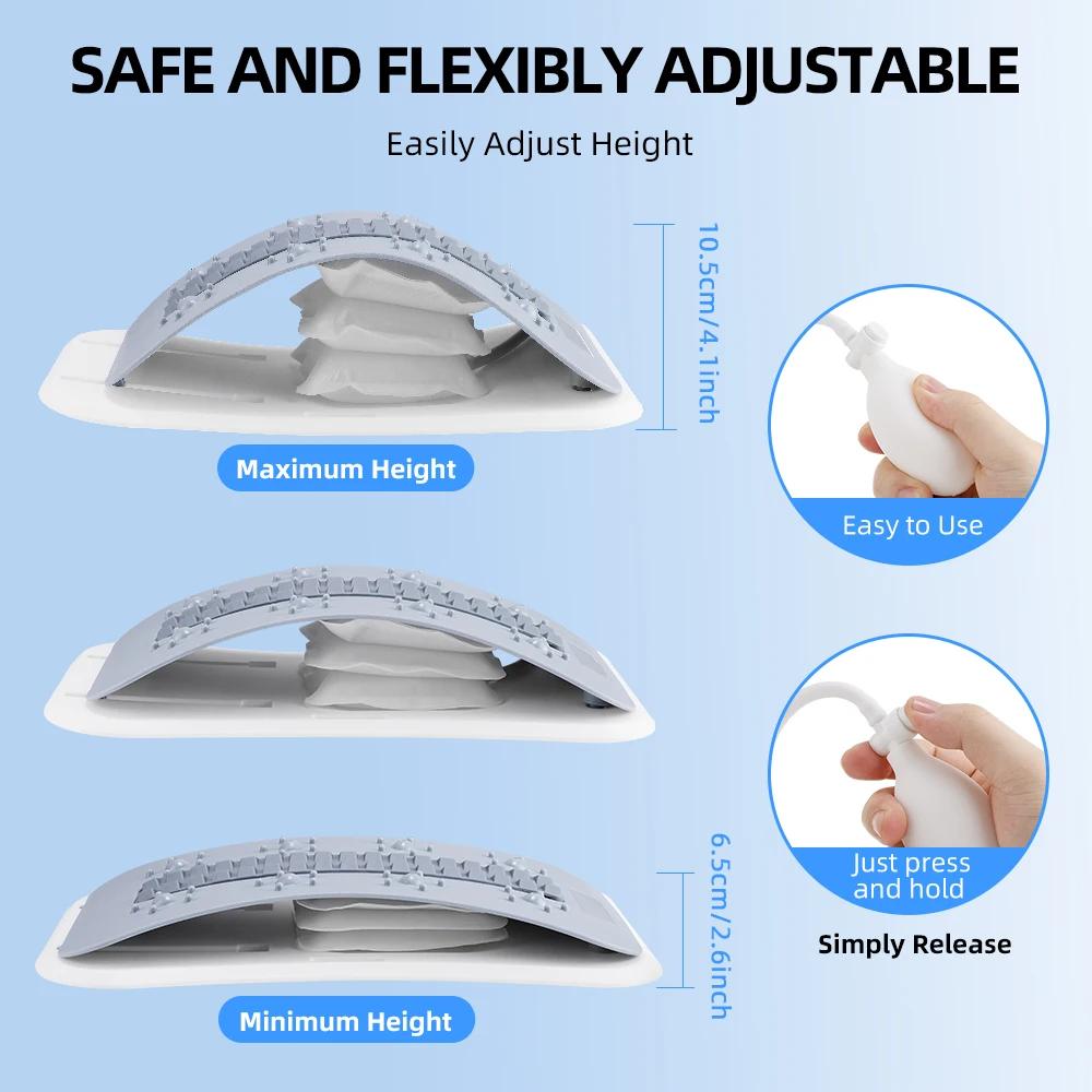 Back Stretcher for Back Relax, Multi-Level Back Cracker Board, Lower and Upper Back Support for Herniated Disc,Posture Corrector