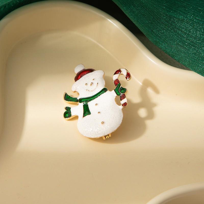 Charming Cartoon Christmas Elk Brooch with Bells & Rhinestones