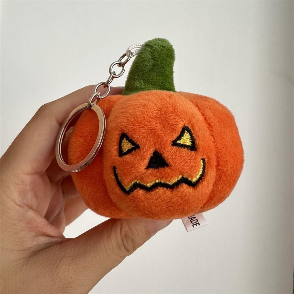 Hanging Pumpkin Plush Keychain Cartoon Plush Doll Keychain Cute Backpack Charm Women