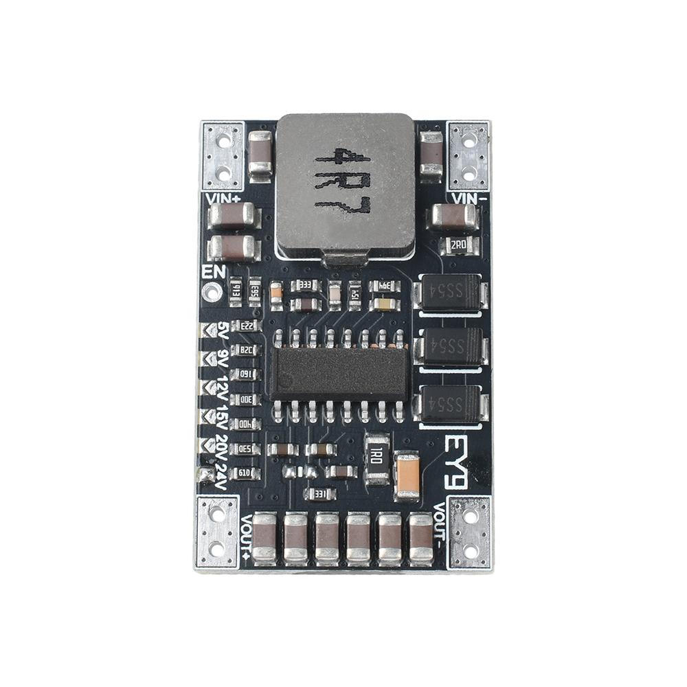 DC-DC 5-15V To 5V/9V/12V/24V Fixed Voltage Output Boost Power Module 5A High-Power Lithium Battery Protect Boost Module