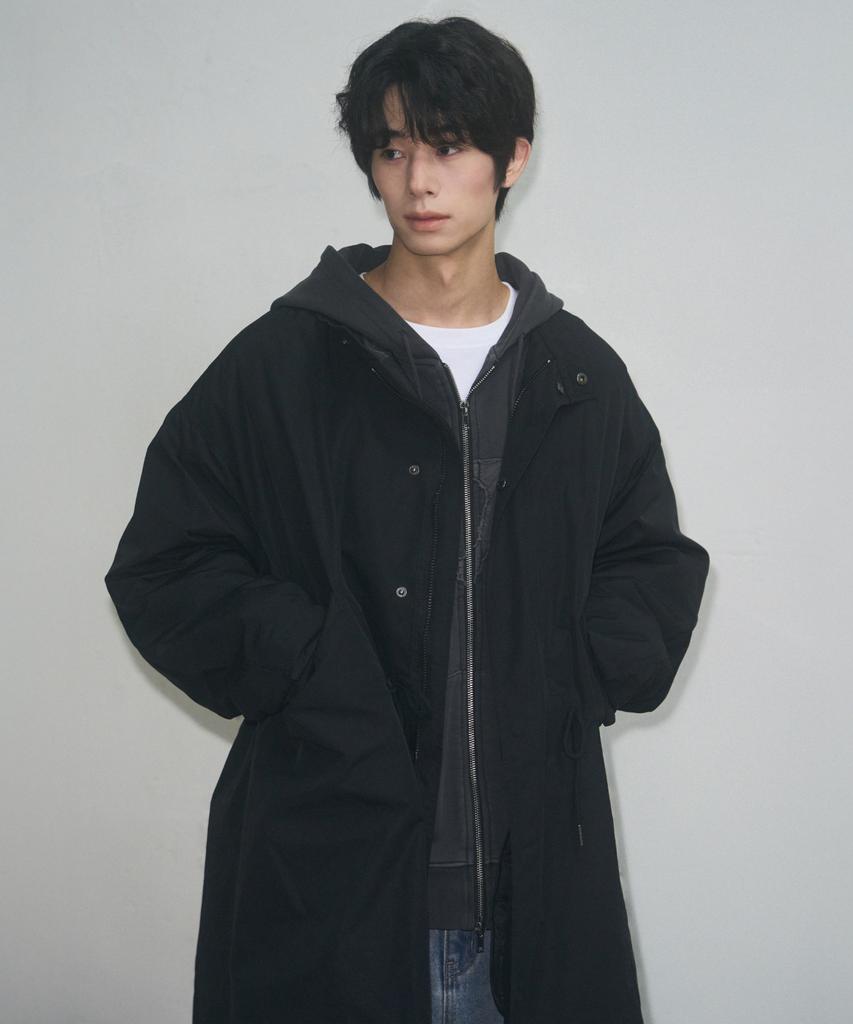 Leathery M-65 Fishtail Oversized Long Parka [2 Colors]