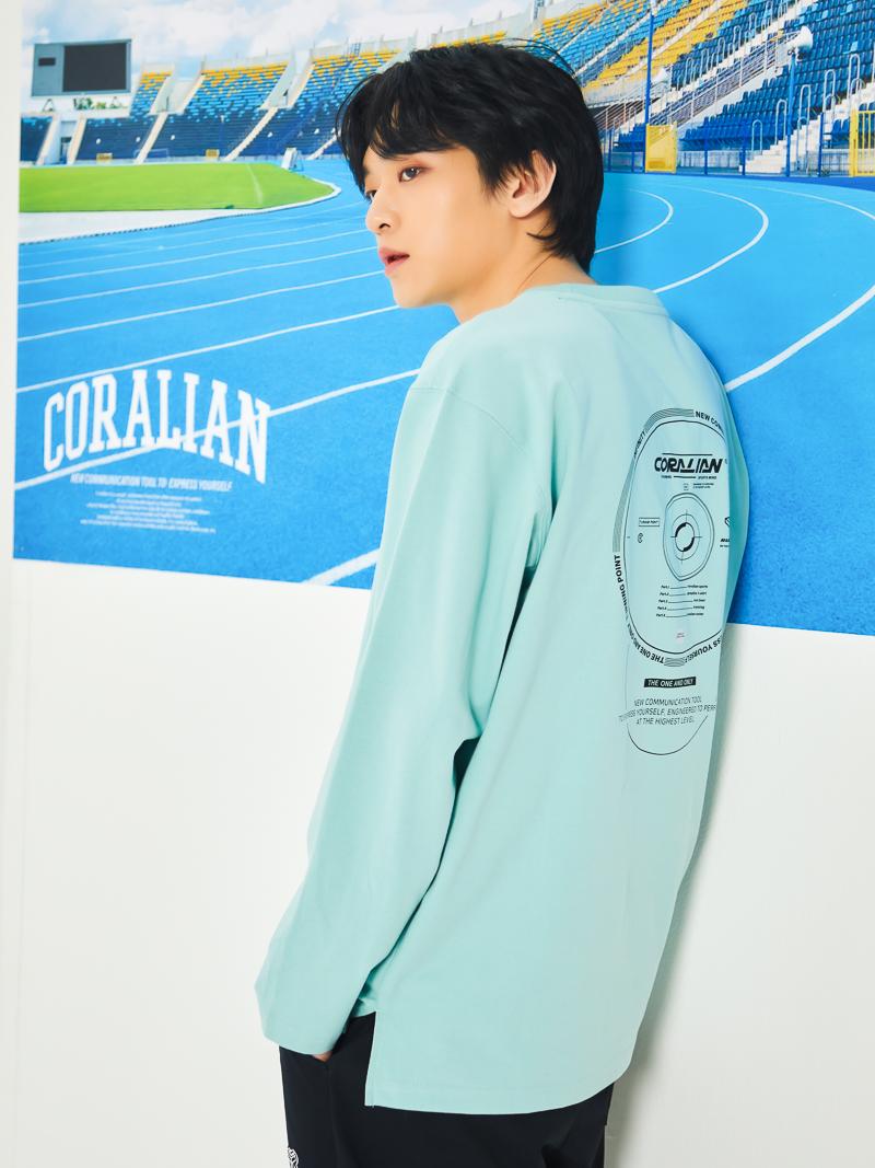 Coralian Runoff Игрок Футболка с длинным рукавом Мятный Mint/125(5Xl)