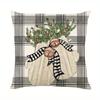 1Pc Christmas Winter Festival Pillowcase.Snowman,Snowflake,Gloves Pattern Bedroom Living Room Sofa Cushion Decorative Pillowcase
