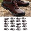20pcs/set Boot Hooks Lace Fittings With Rivets Camp Hiking Climb Repair Buckles